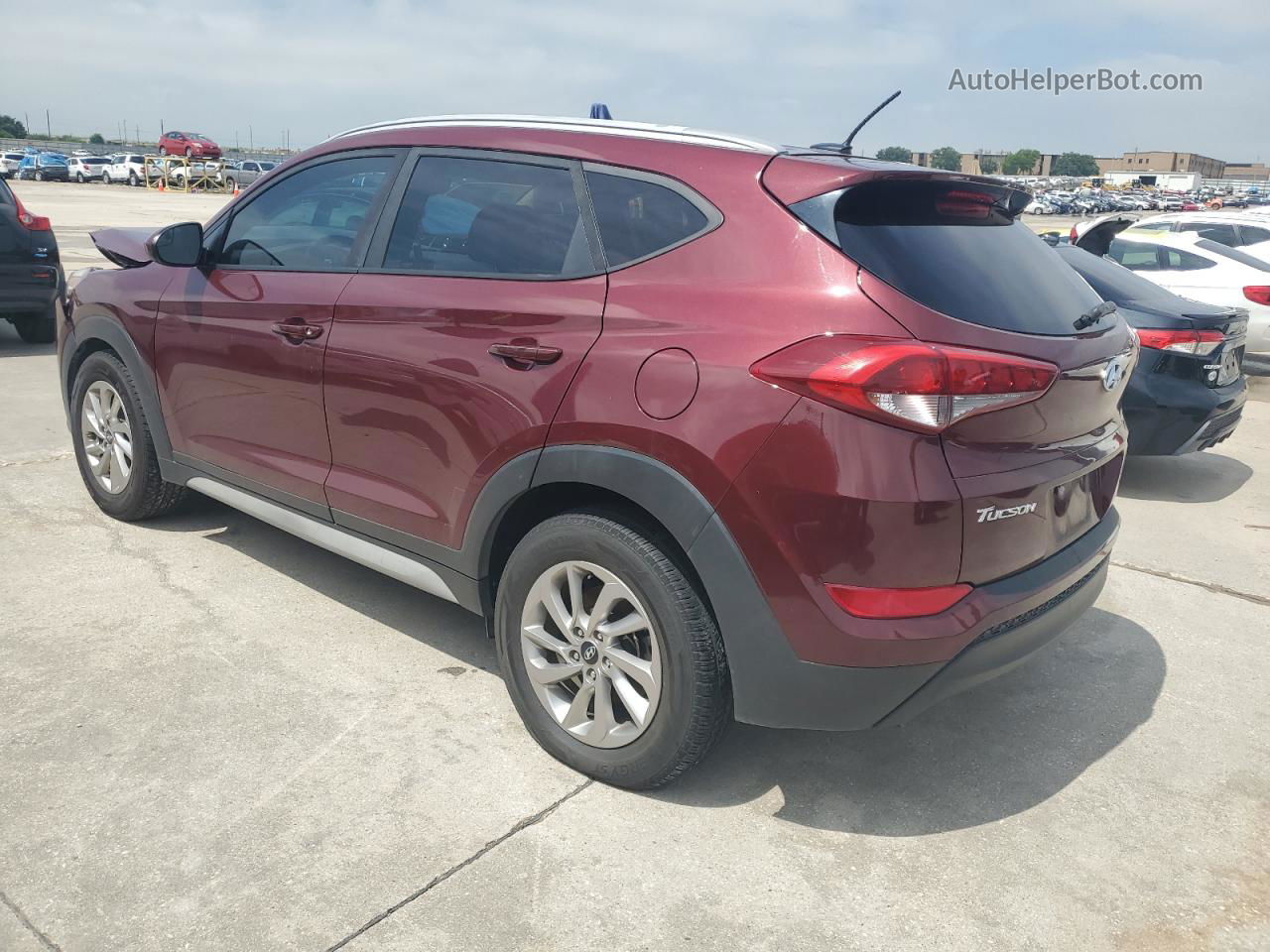 2017 Hyundai Tucson Limited Burgundy vin: KM8J33A45HU487517