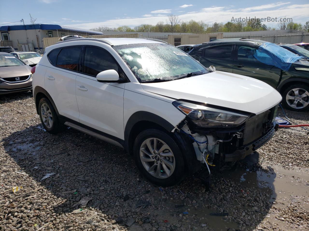 2017 Hyundai Tucson Limited White vin: KM8J33A45HU584829