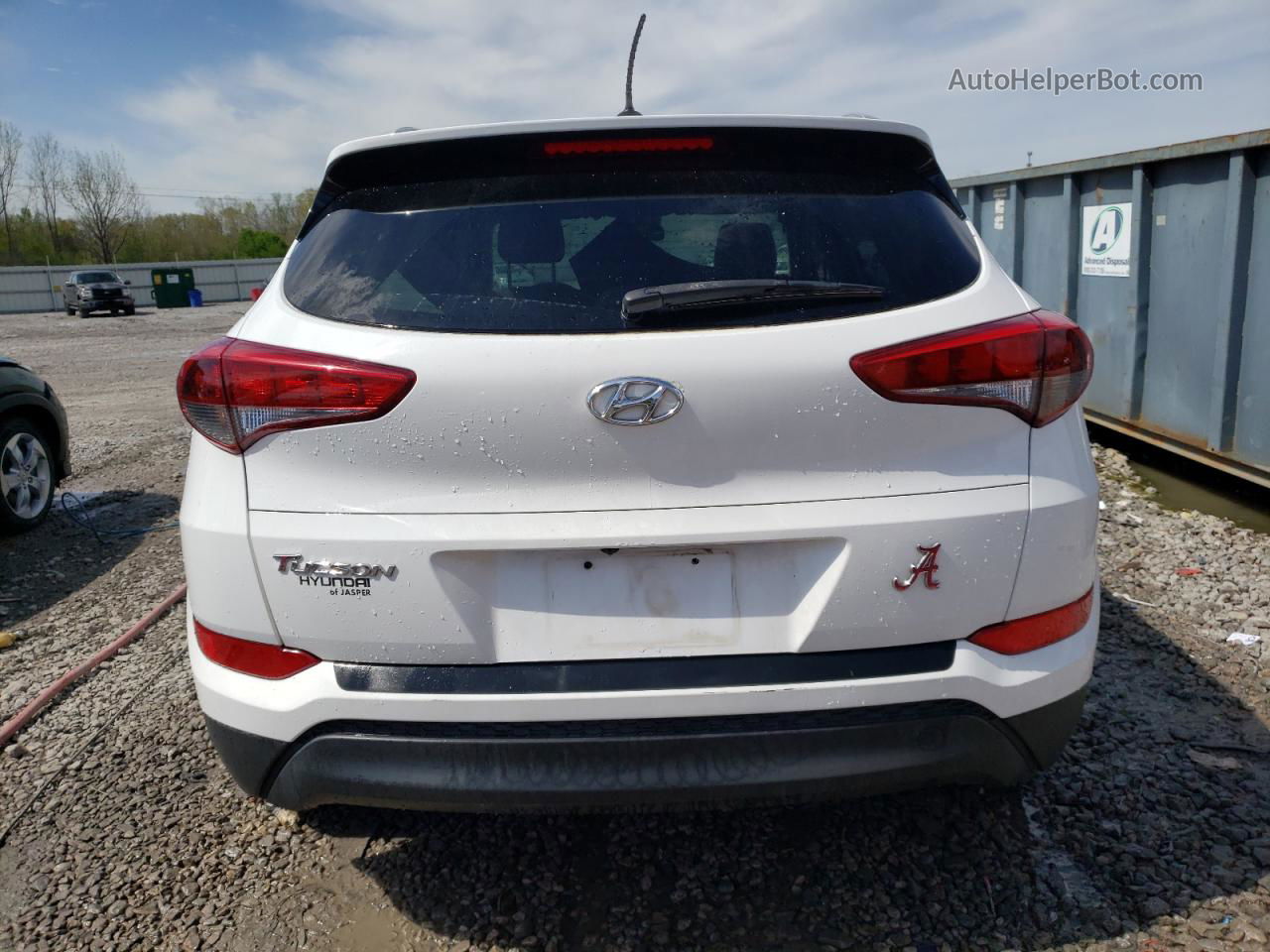 2017 Hyundai Tucson Limited White vin: KM8J33A45HU584829