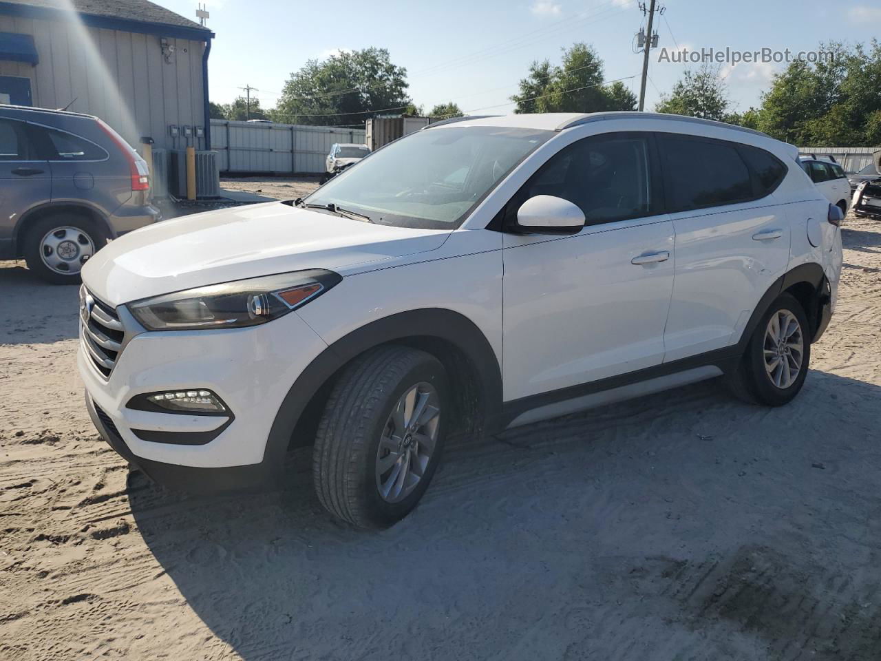 2018 Hyundai Tucson Sel Белый vin: KM8J33A45JU614434