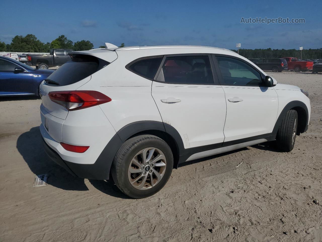 2018 Hyundai Tucson Sel Белый vin: KM8J33A45JU614434