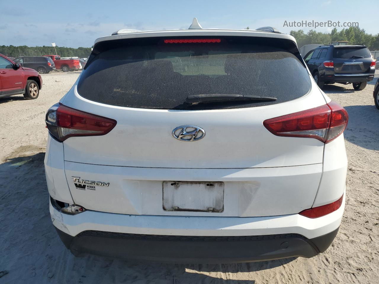 2018 Hyundai Tucson Sel Белый vin: KM8J33A45JU614434