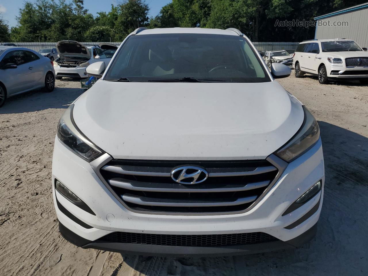 2018 Hyundai Tucson Sel Белый vin: KM8J33A45JU614434