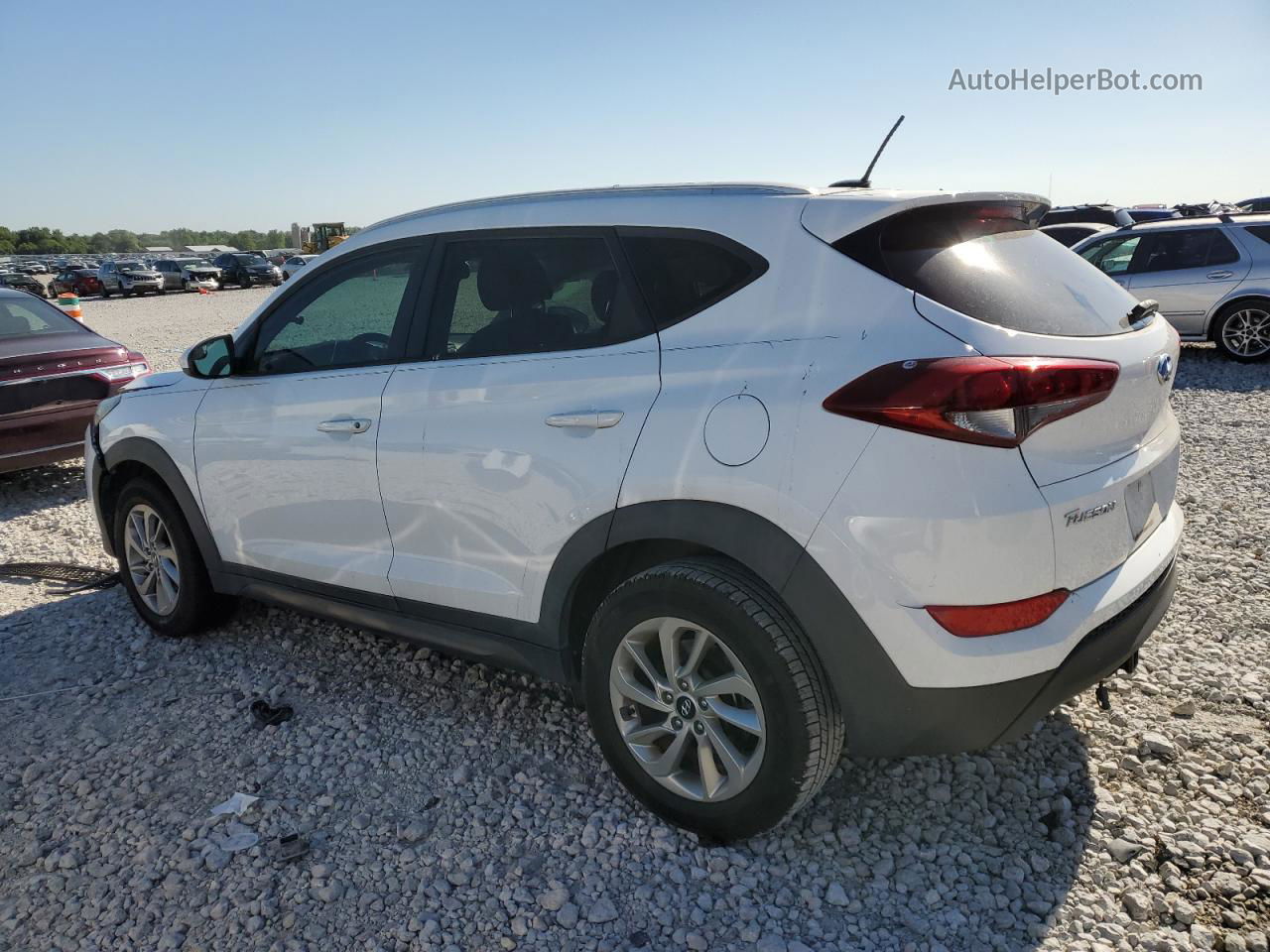 2016 Hyundai Tucson Limited White vin: KM8J33A46GU023814