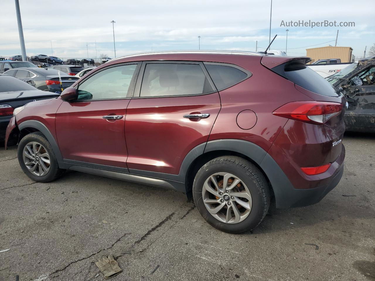 2016 Hyundai Tucson Limited Red vin: KM8J33A46GU030519