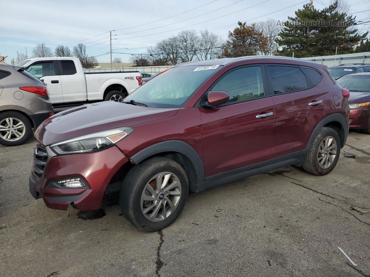 2016 Hyundai Tucson Limited Red vin: KM8J33A46GU030519