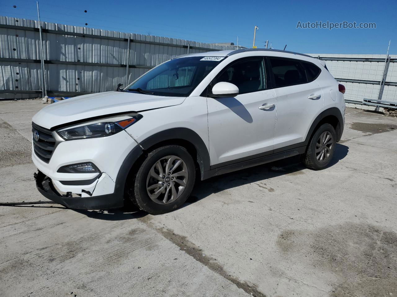 2016 Hyundai Tucson Limited White vin: KM8J33A46GU061186