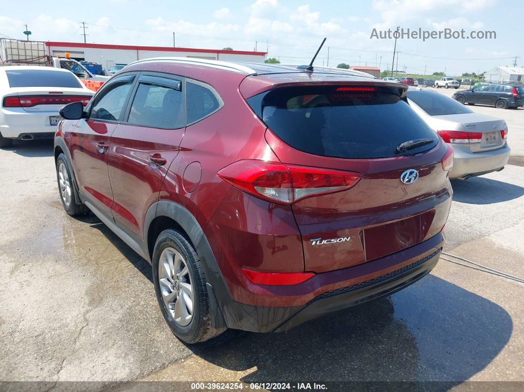 2017 Hyundai Tucson Se Maroon vin: KM8J33A46HU294325