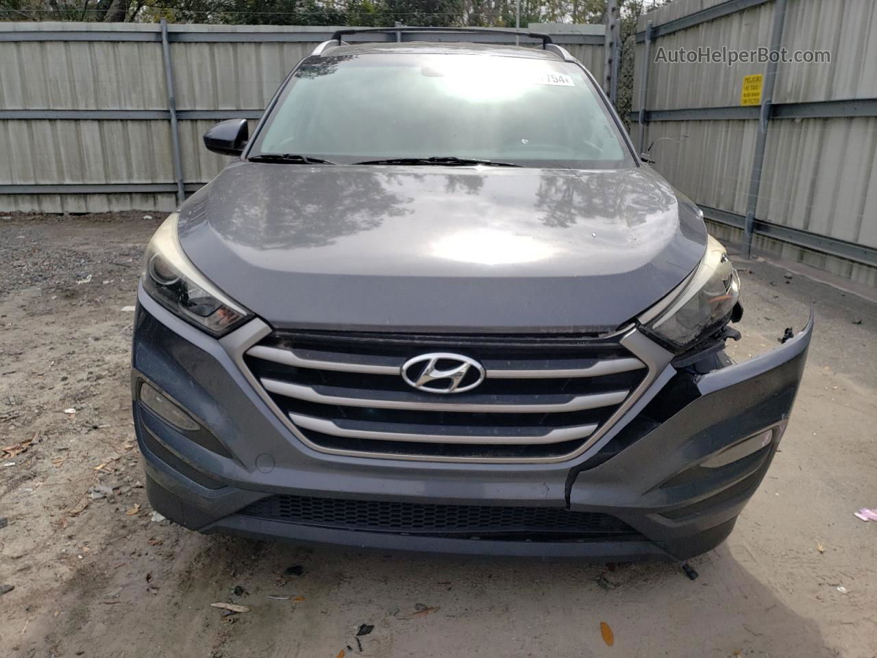 2017 Hyundai Tucson Limited Gray vin: KM8J33A46HU305260