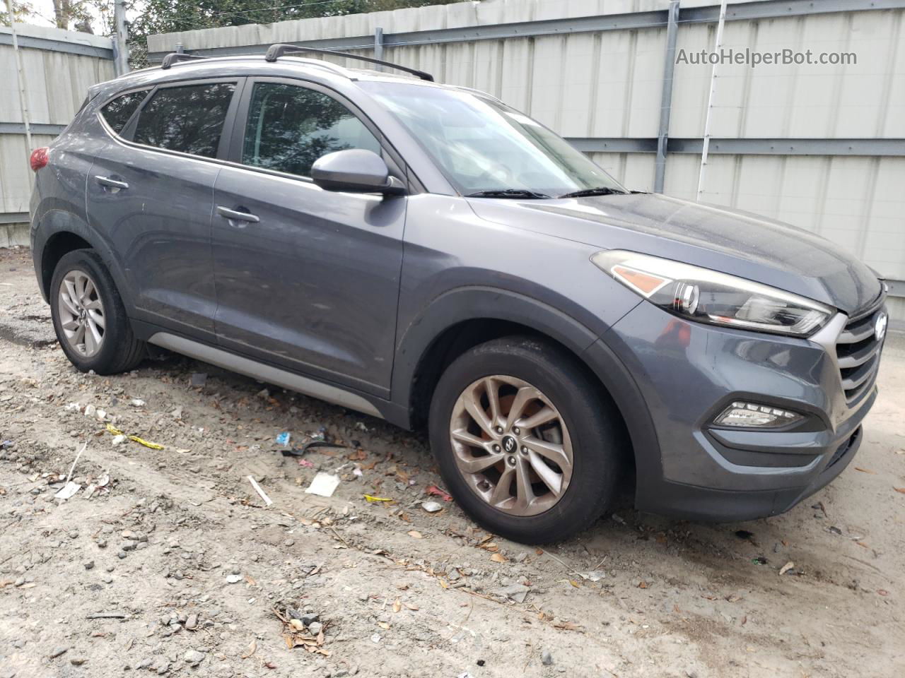 2017 Hyundai Tucson Limited Gray vin: KM8J33A46HU305260