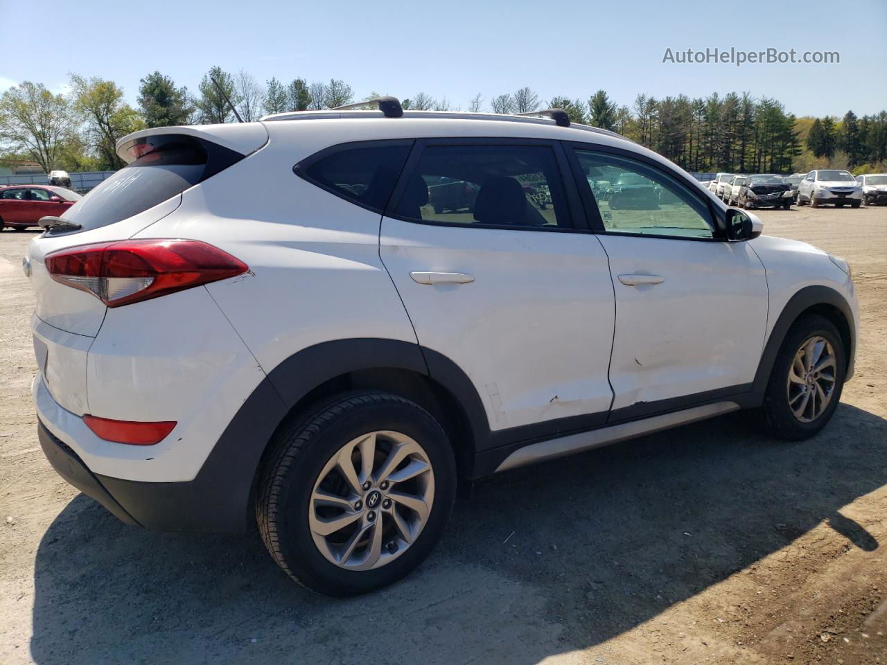 2017 Hyundai Tucson Limited White vin: KM8J33A46HU347833