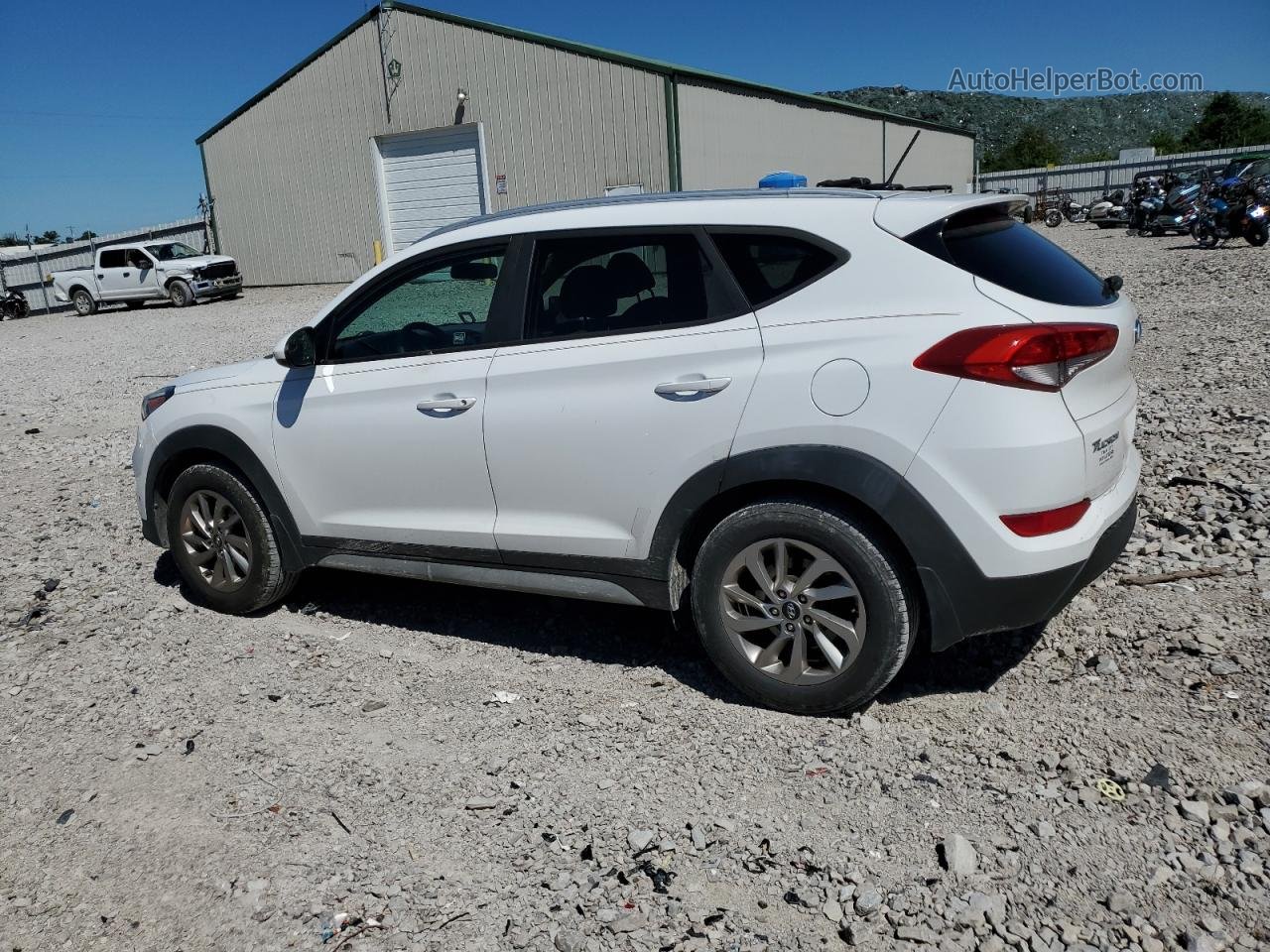 2017 Hyundai Tucson Limited White vin: KM8J33A46HU352806