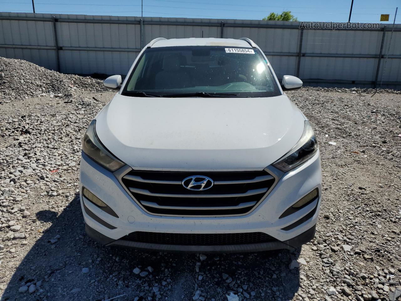 2017 Hyundai Tucson Limited White vin: KM8J33A46HU352806