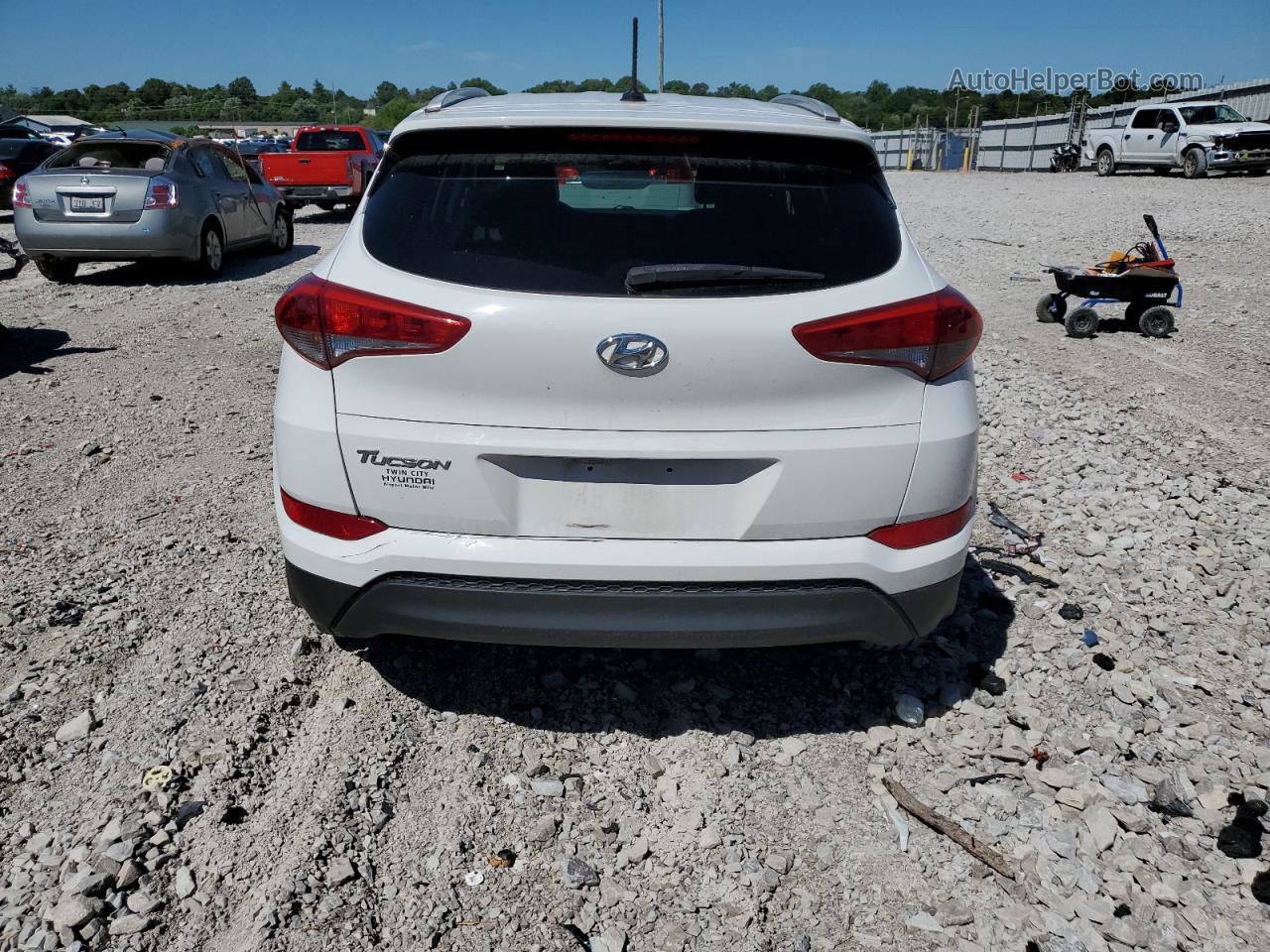 2017 Hyundai Tucson Limited White vin: KM8J33A46HU352806