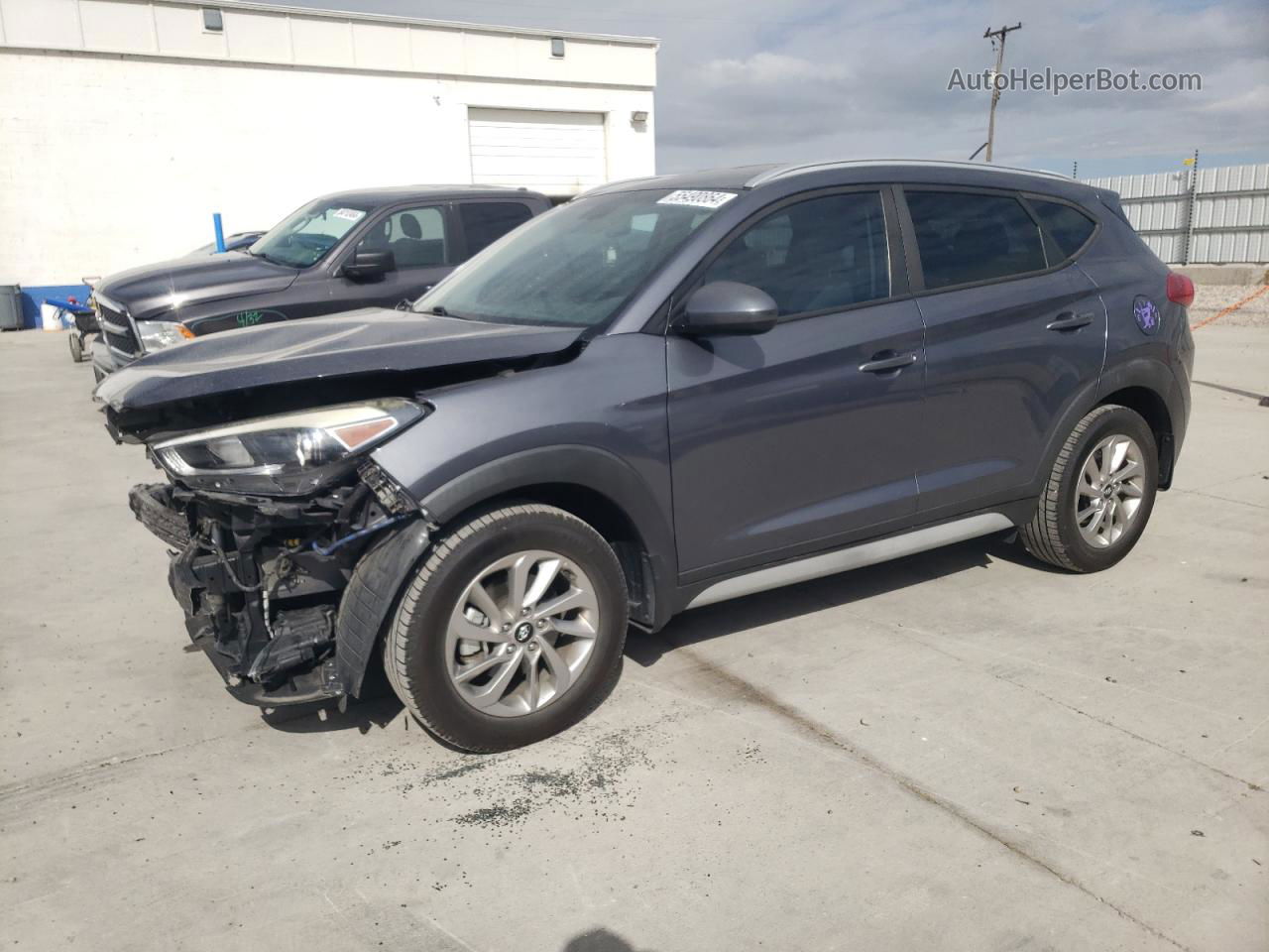 2017 Hyundai Tucson Limited Угольный vin: KM8J33A46HU395557