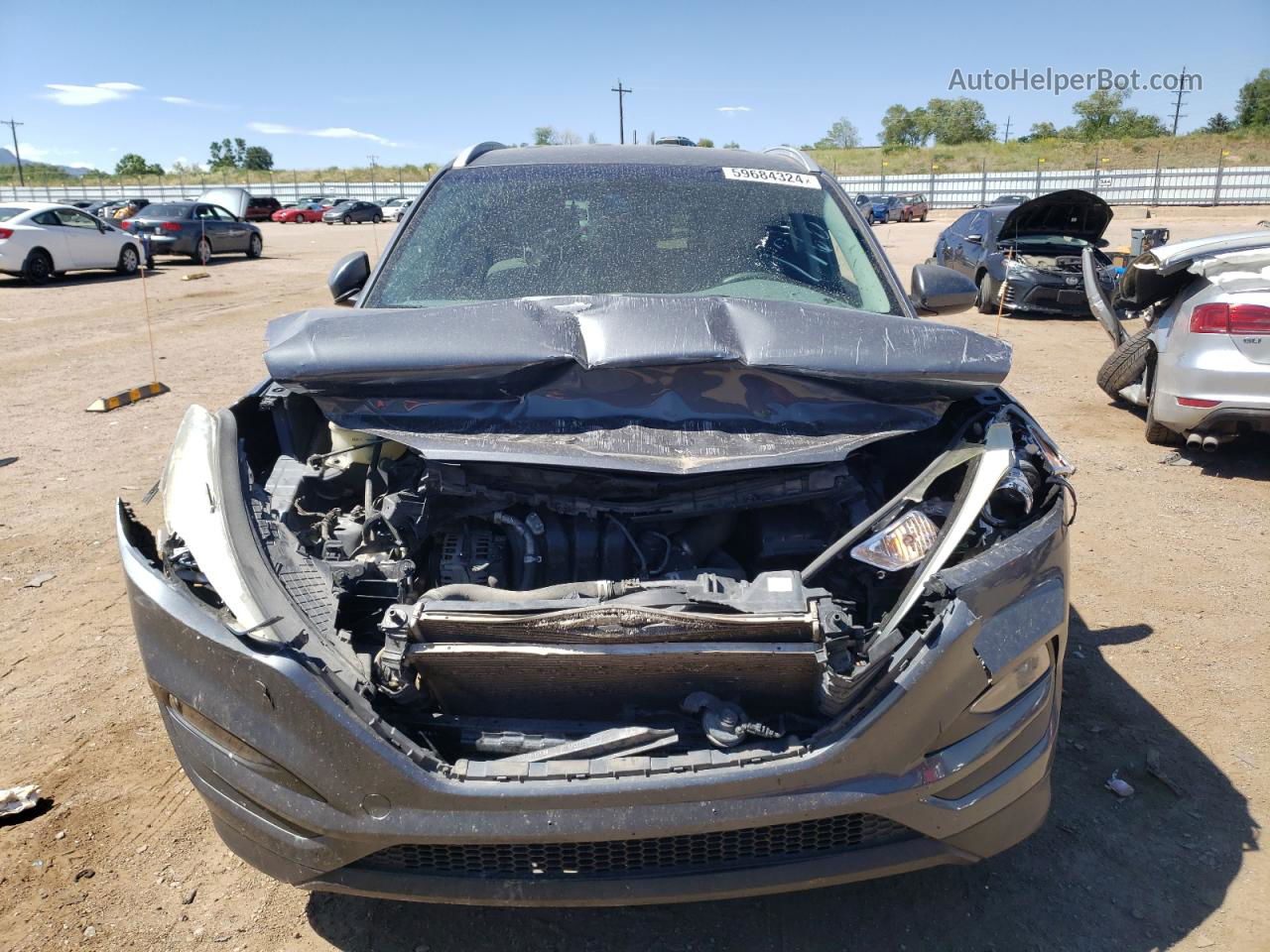 2017 Hyundai Tucson Limited Gray vin: KM8J33A46HU401499