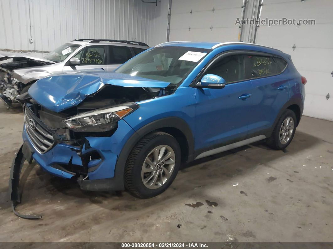 2017 Hyundai Tucson Se Plus Синий vin: KM8J33A46HU404516