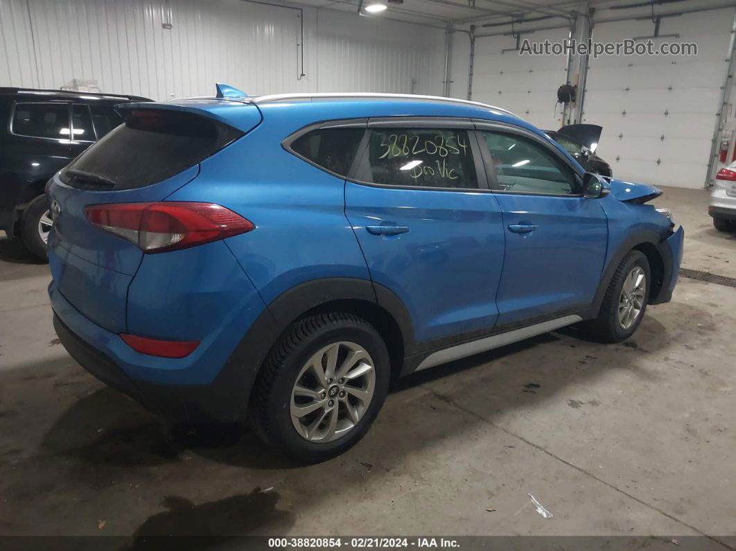 2017 Hyundai Tucson Se Plus Синий vin: KM8J33A46HU404516