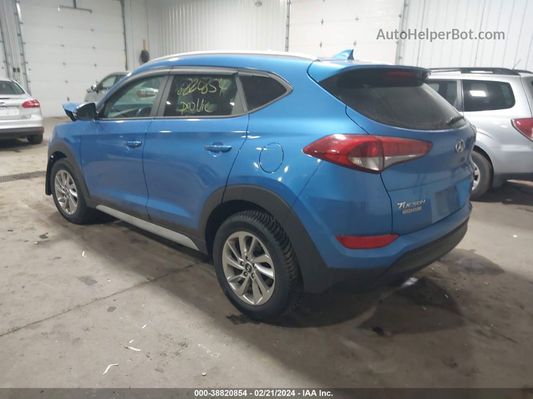 2017 Hyundai Tucson Se Plus Синий vin: KM8J33A46HU404516