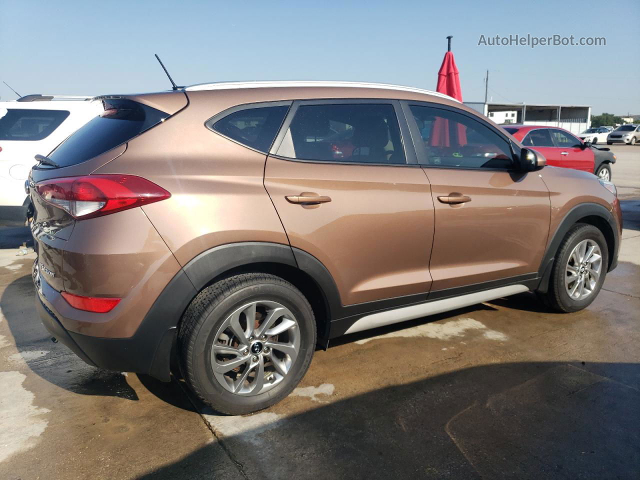 2017 Hyundai Tucson Limited Brown vin: KM8J33A46HU416942