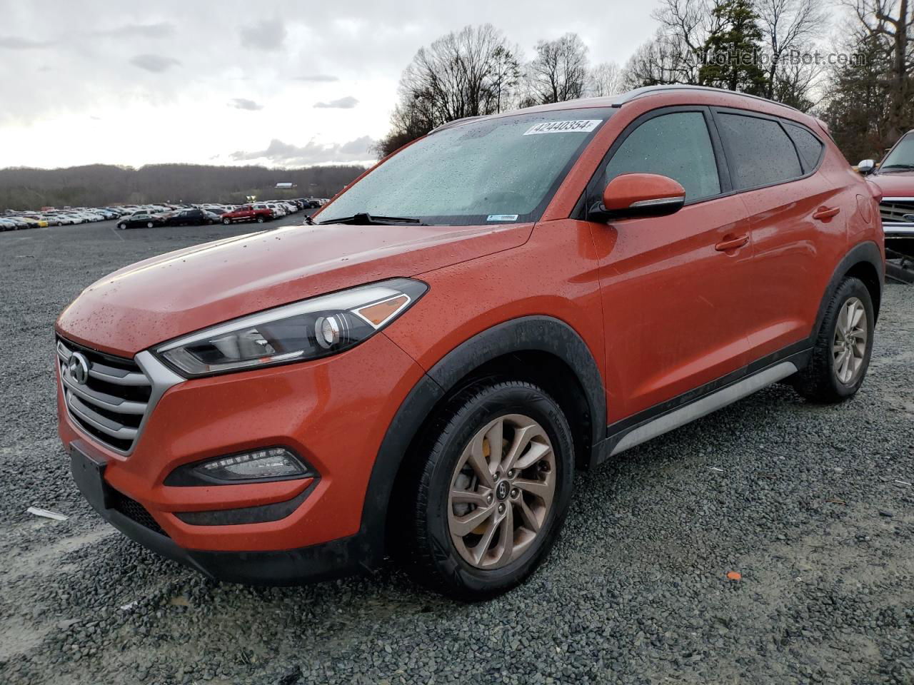 2017 Hyundai Tucson Limited Orange vin: KM8J33A46HU449696