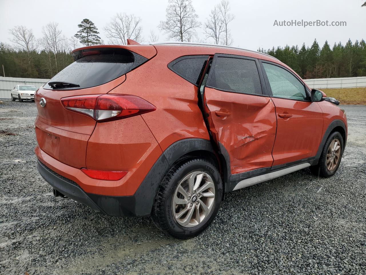 2017 Hyundai Tucson Limited Оранжевый vin: KM8J33A46HU449696