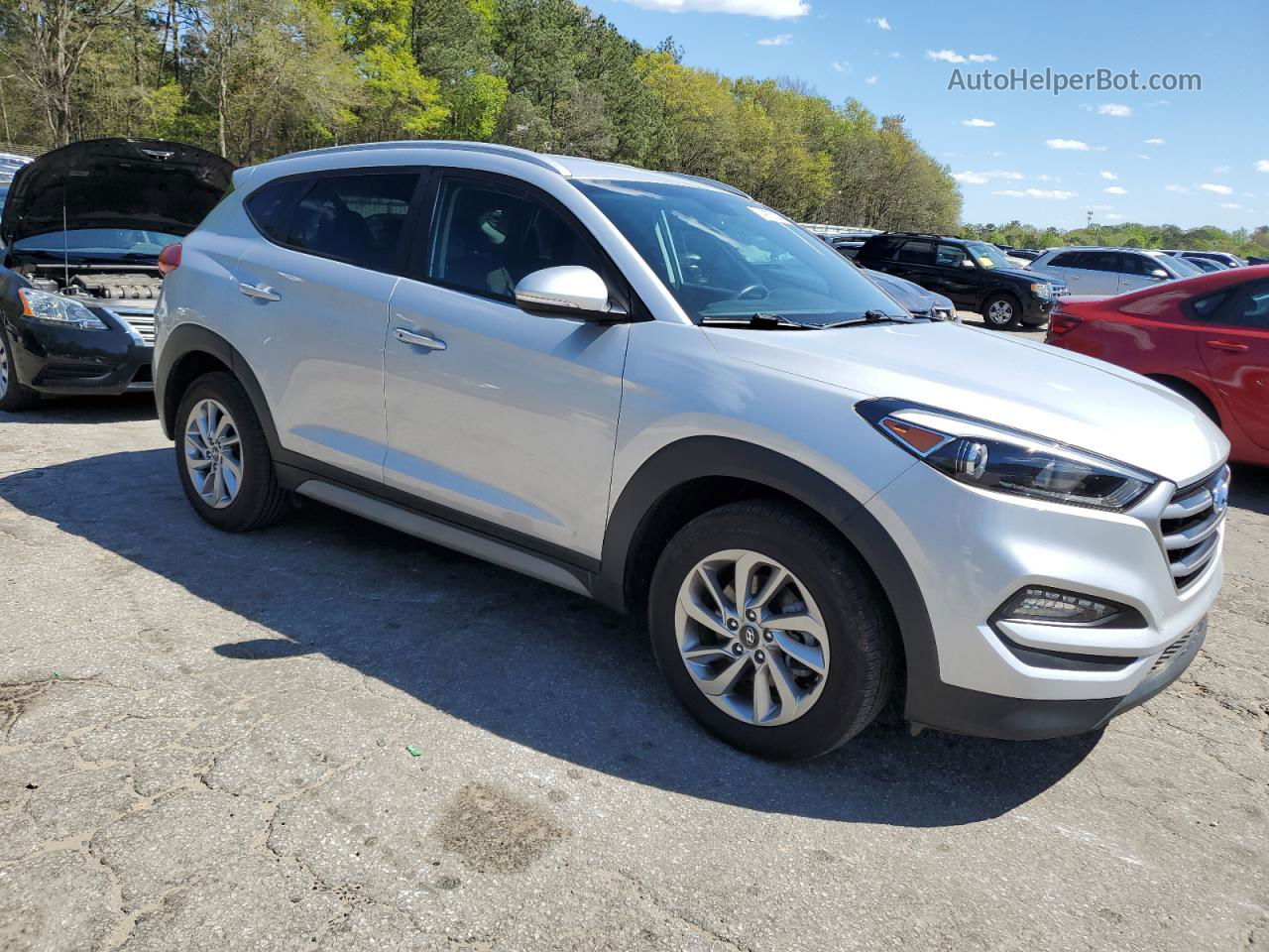 2017 Hyundai Tucson Limited Серебряный vin: KM8J33A46HU486408