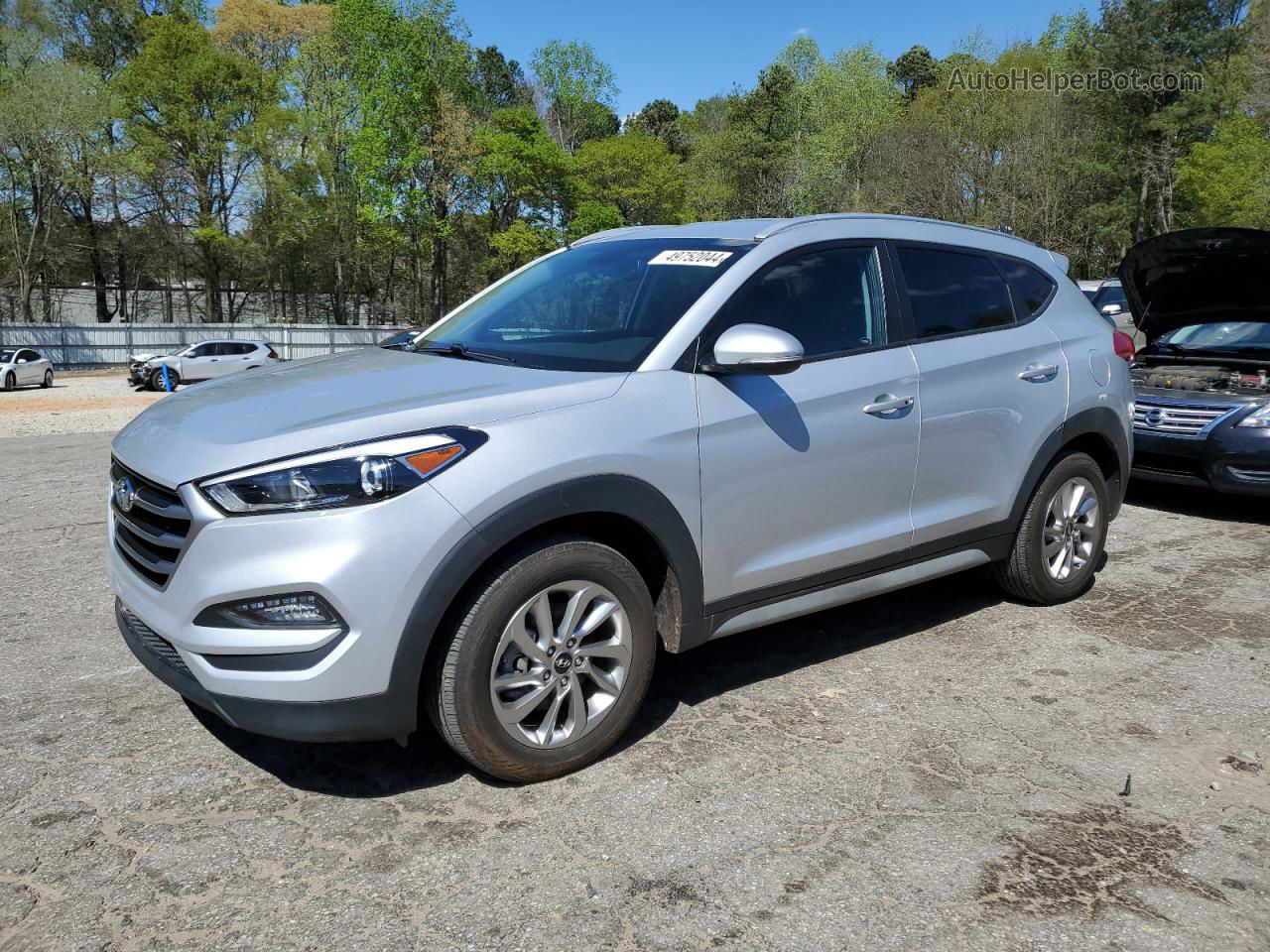 2017 Hyundai Tucson Limited Серебряный vin: KM8J33A46HU486408