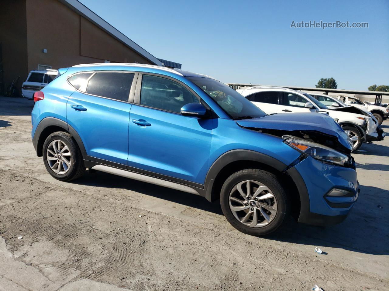 2017 Hyundai Tucson Limited Blue vin: KM8J33A46HU526776