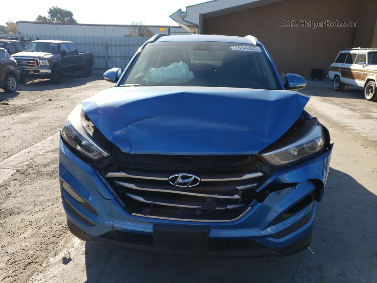 2017 Hyundai Tucson Limited Blue vin: KM8J33A46HU526776