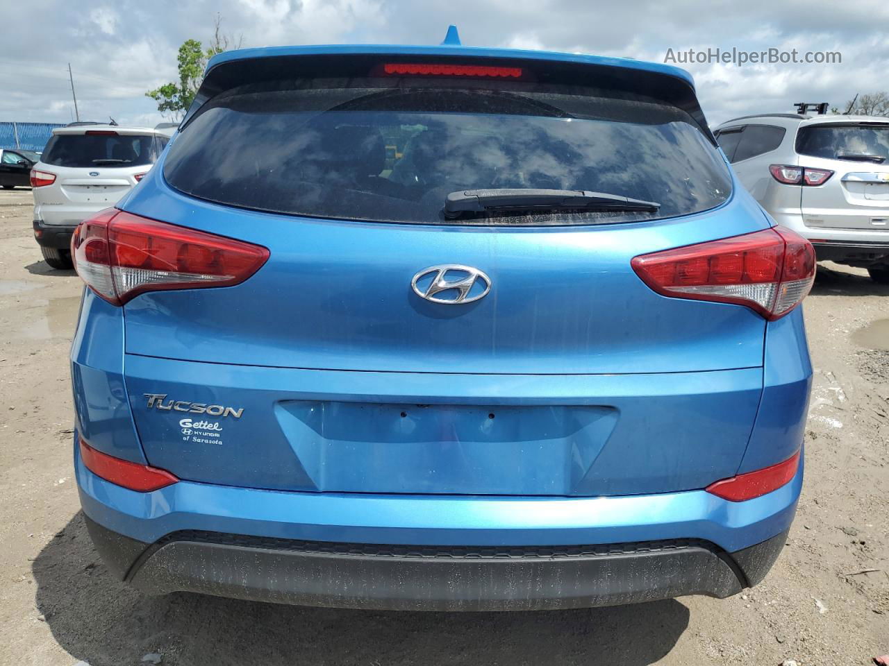 2018 Hyundai Tucson Sel Синий vin: KM8J33A46JU663383