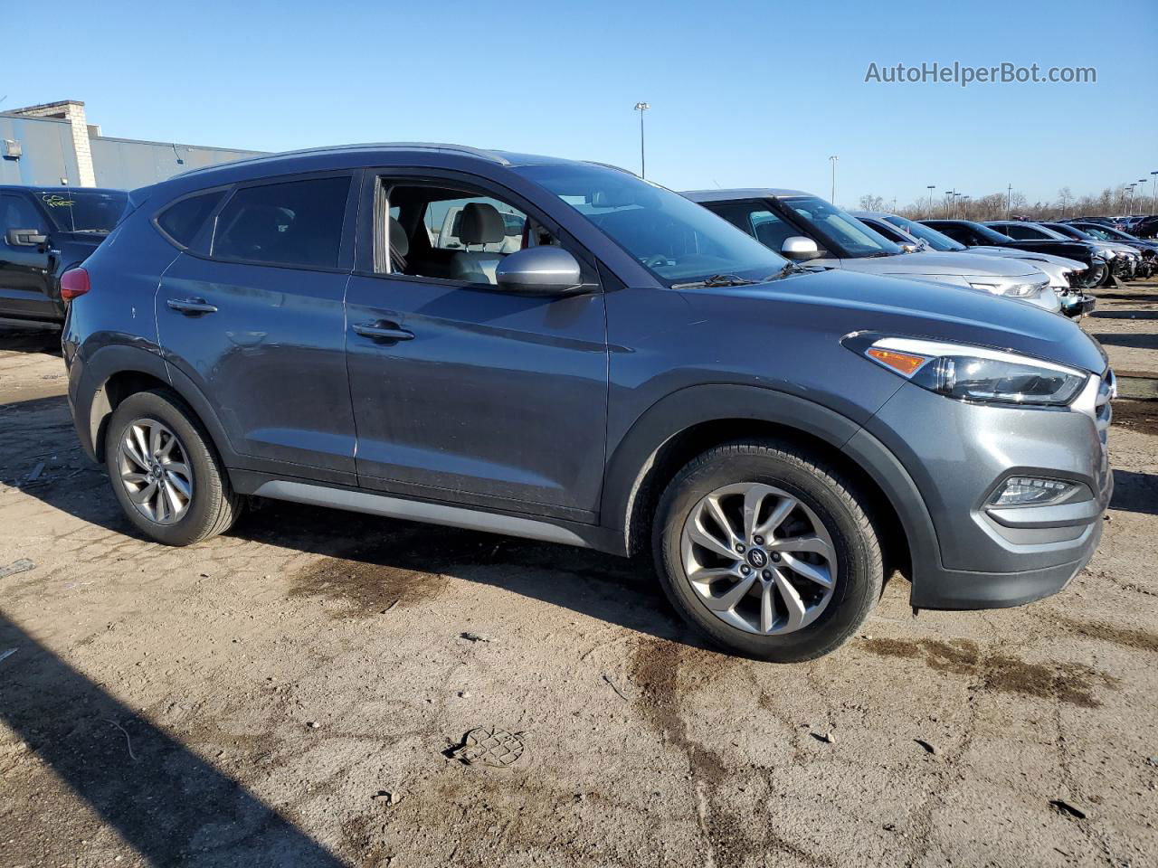 2018 Hyundai Tucson Sel Gray vin: KM8J33A46JU728524