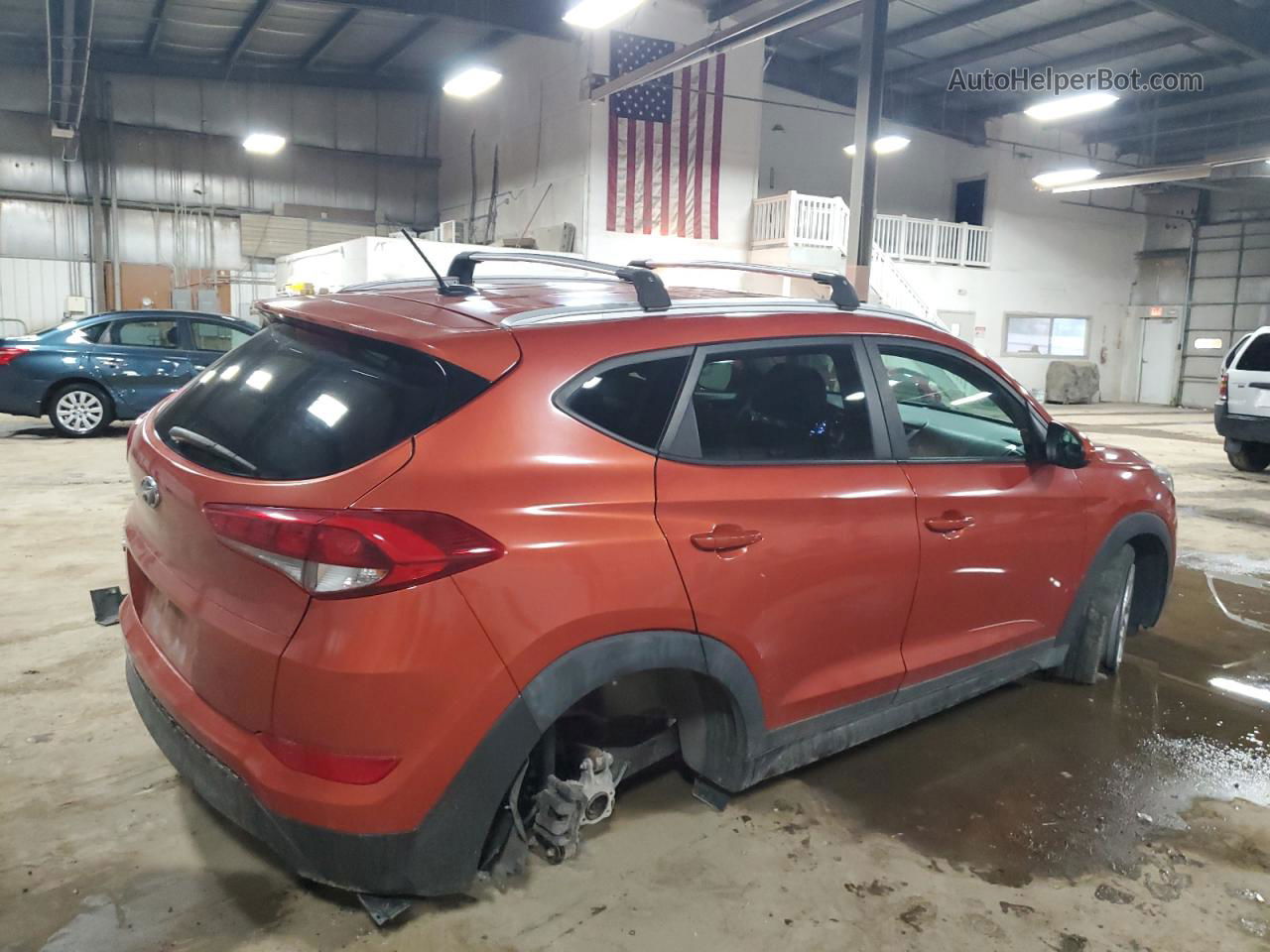 2016 Hyundai Tucson Limited Orange vin: KM8J33A47GU063528