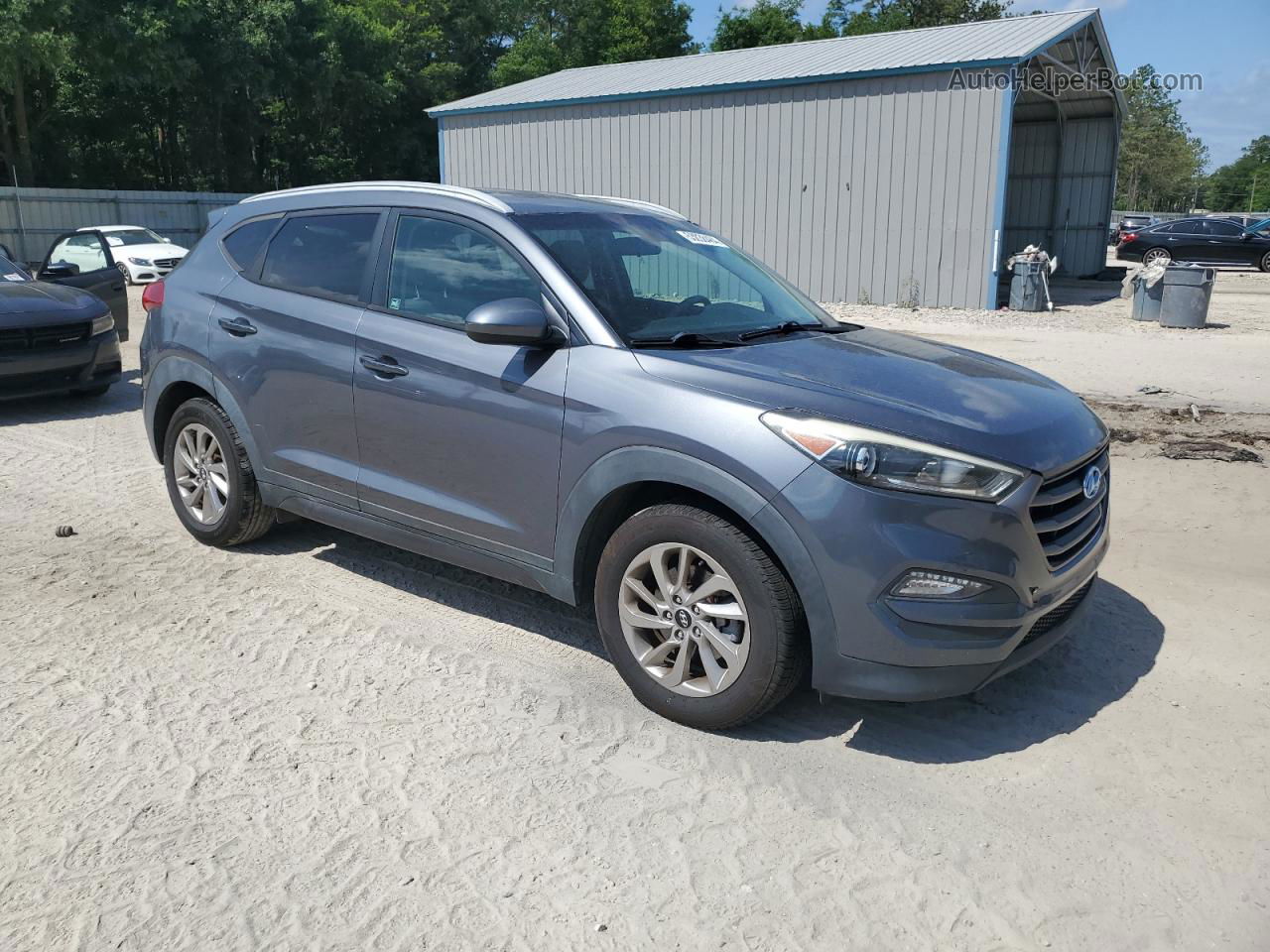 2016 Hyundai Tucson Limited Gray vin: KM8J33A47GU091202