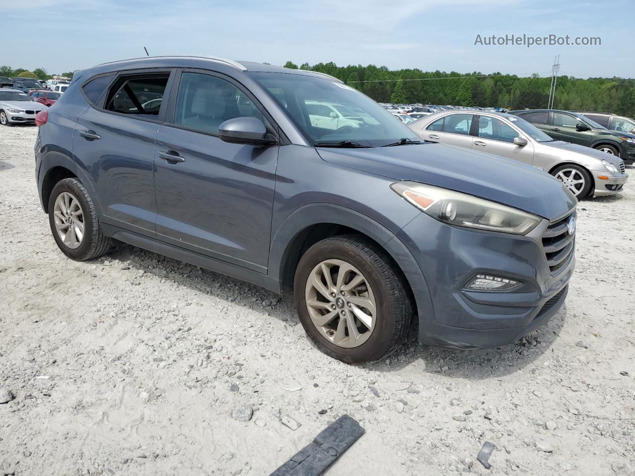 2016 Hyundai Tucson Limited Silver vin: KM8J33A47GU117510