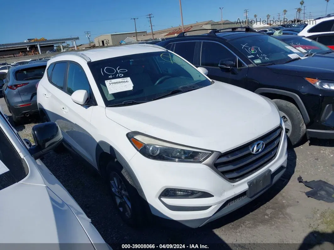 2016 Hyundai Tucson Se White vin: KM8J33A47GU140186