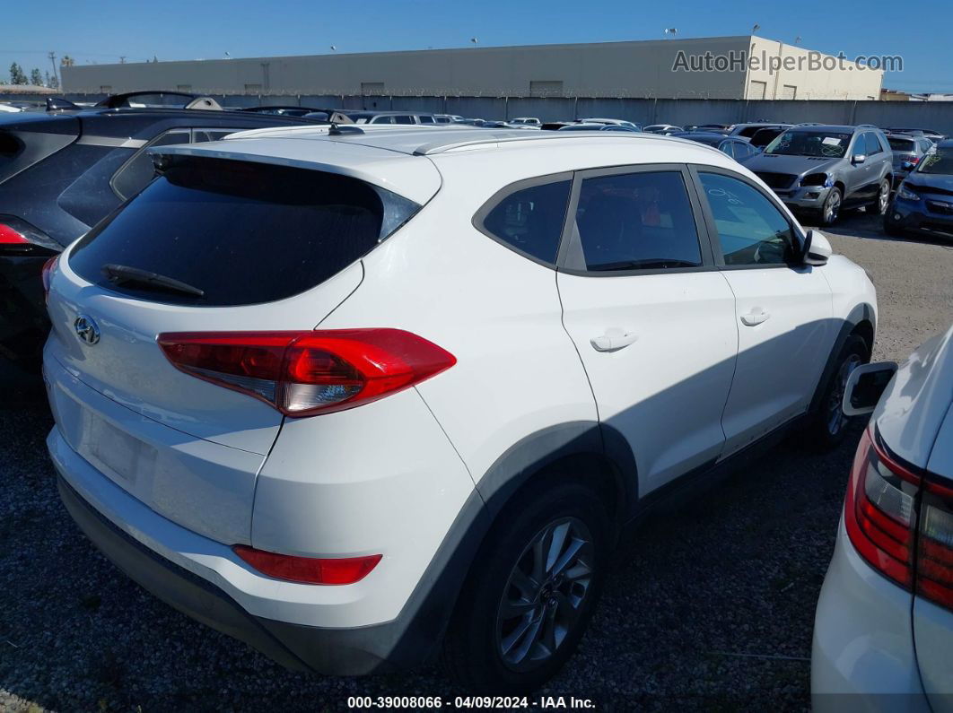 2016 Hyundai Tucson Se White vin: KM8J33A47GU140186