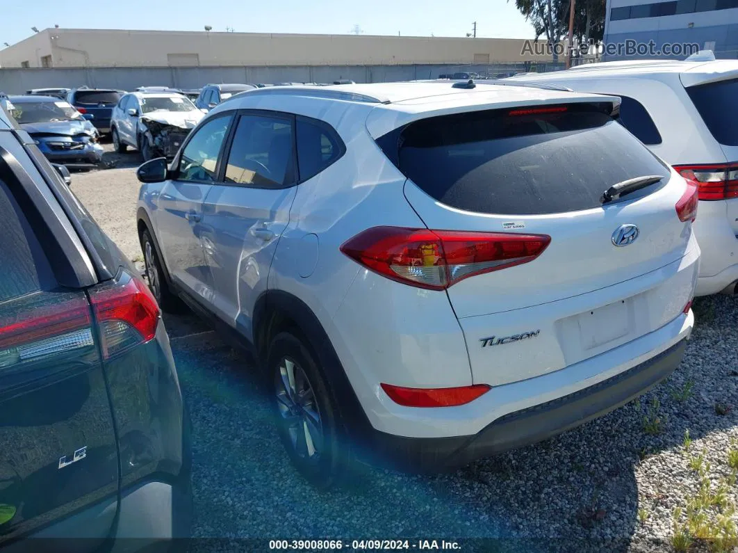 2016 Hyundai Tucson Se White vin: KM8J33A47GU140186