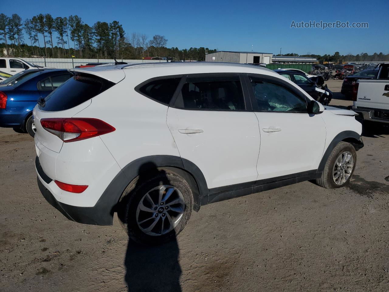 2016 Hyundai Tucson Limited White vin: KM8J33A47GU177092