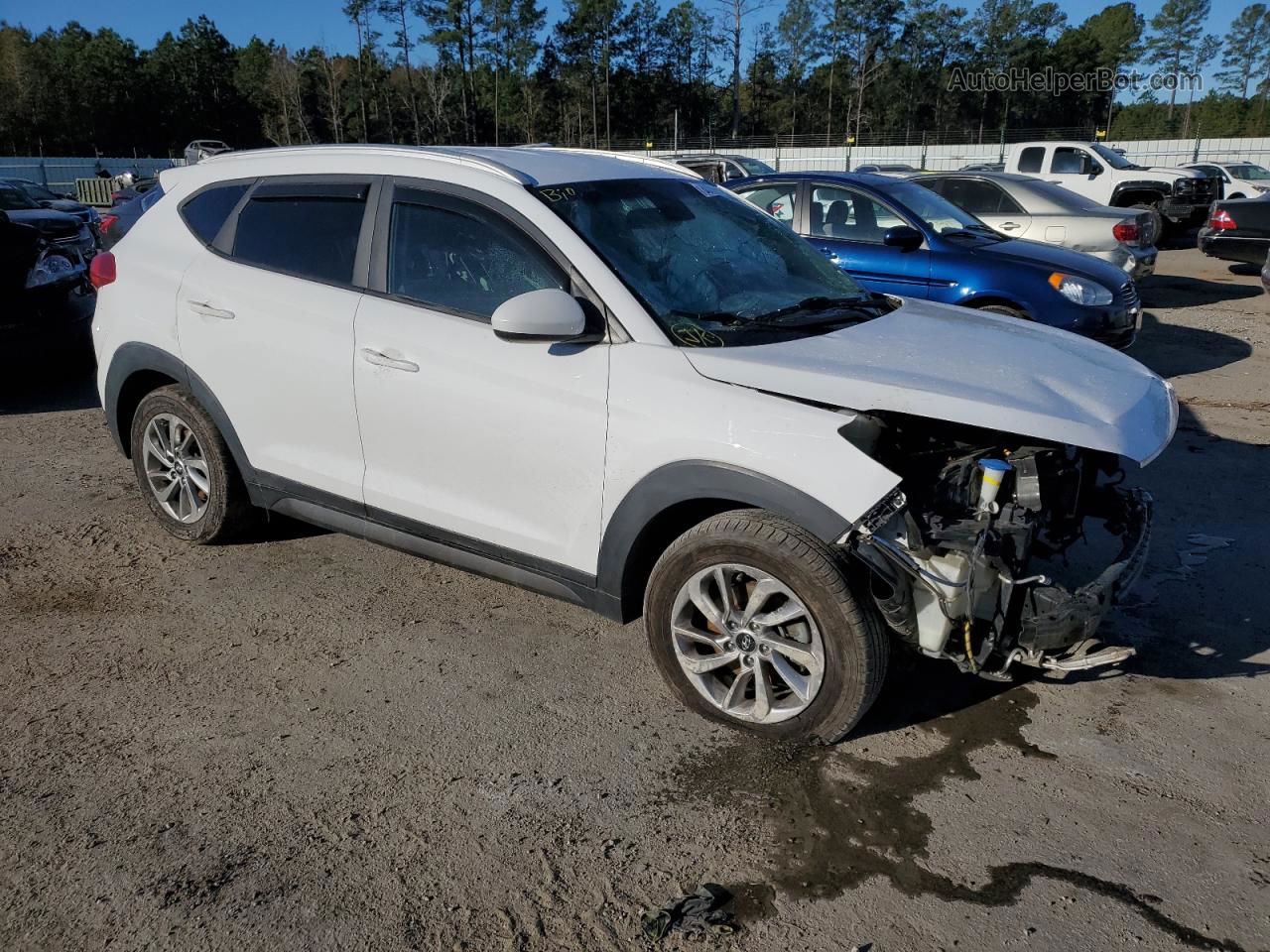 2016 Hyundai Tucson Limited White vin: KM8J33A47GU177092