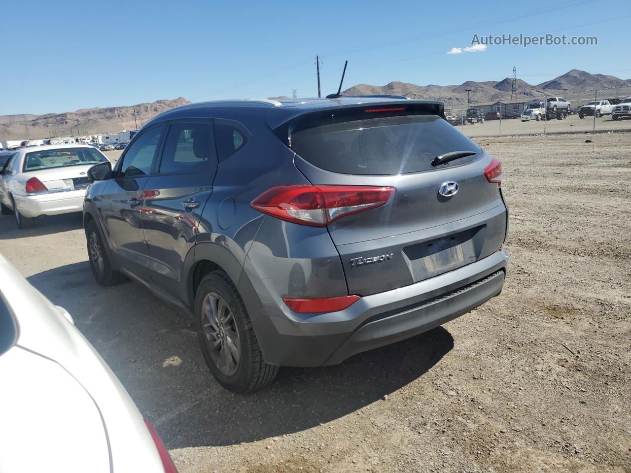 2016 Hyundai Tucson Limited Gray vin: KM8J33A47GU178131