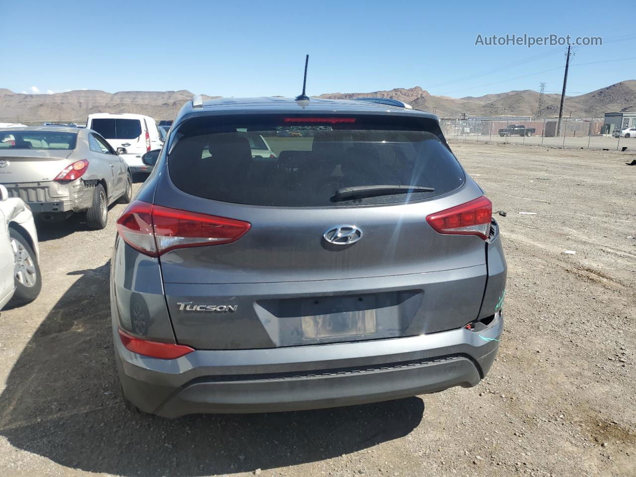 2016 Hyundai Tucson Limited Gray vin: KM8J33A47GU178131