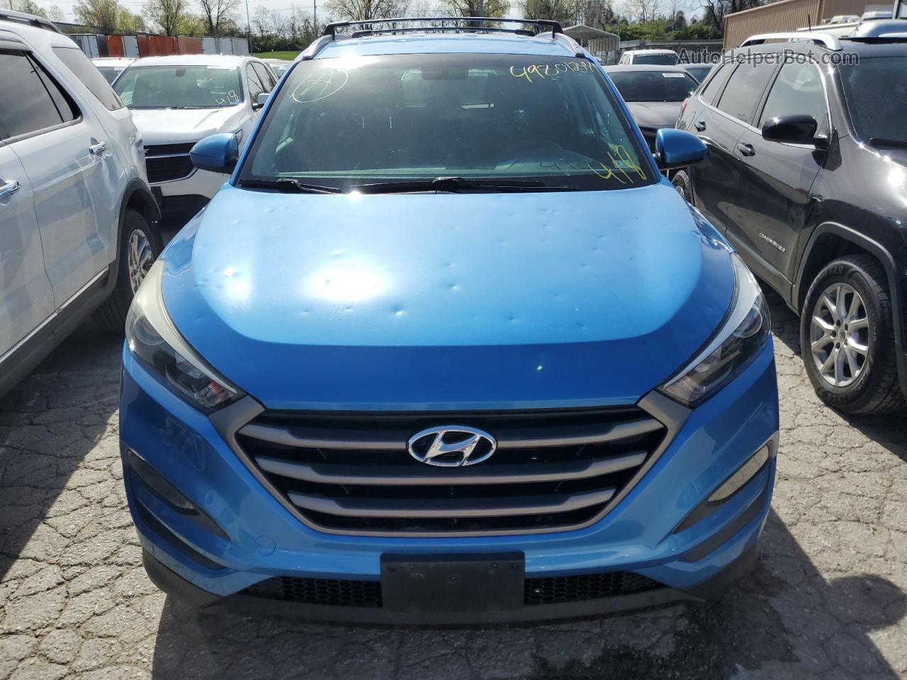 2016 Hyundai Tucson Limited Blue vin: KM8J33A47GU182468