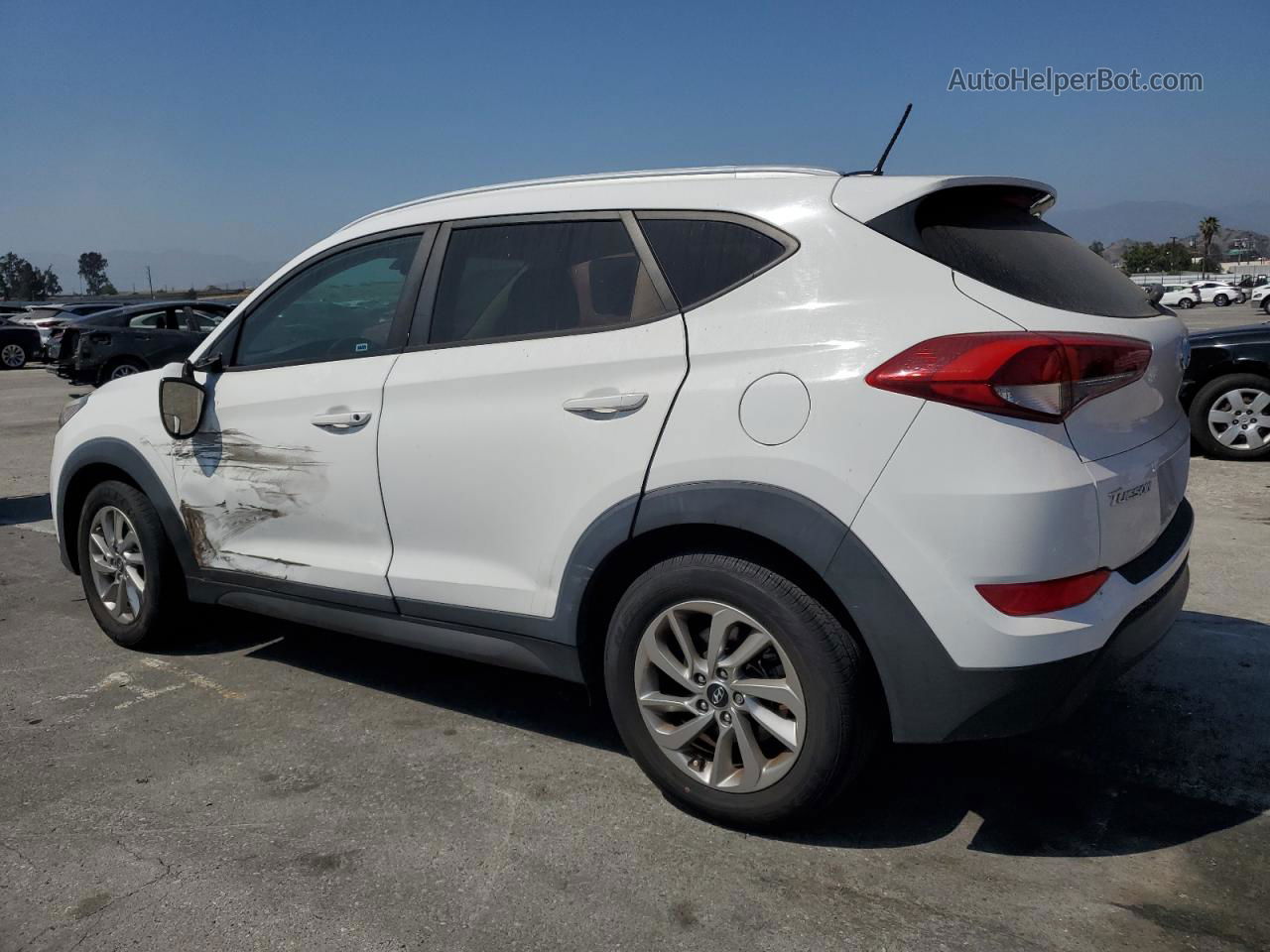 2016 Hyundai Tucson Limited White vin: KM8J33A47GU233628