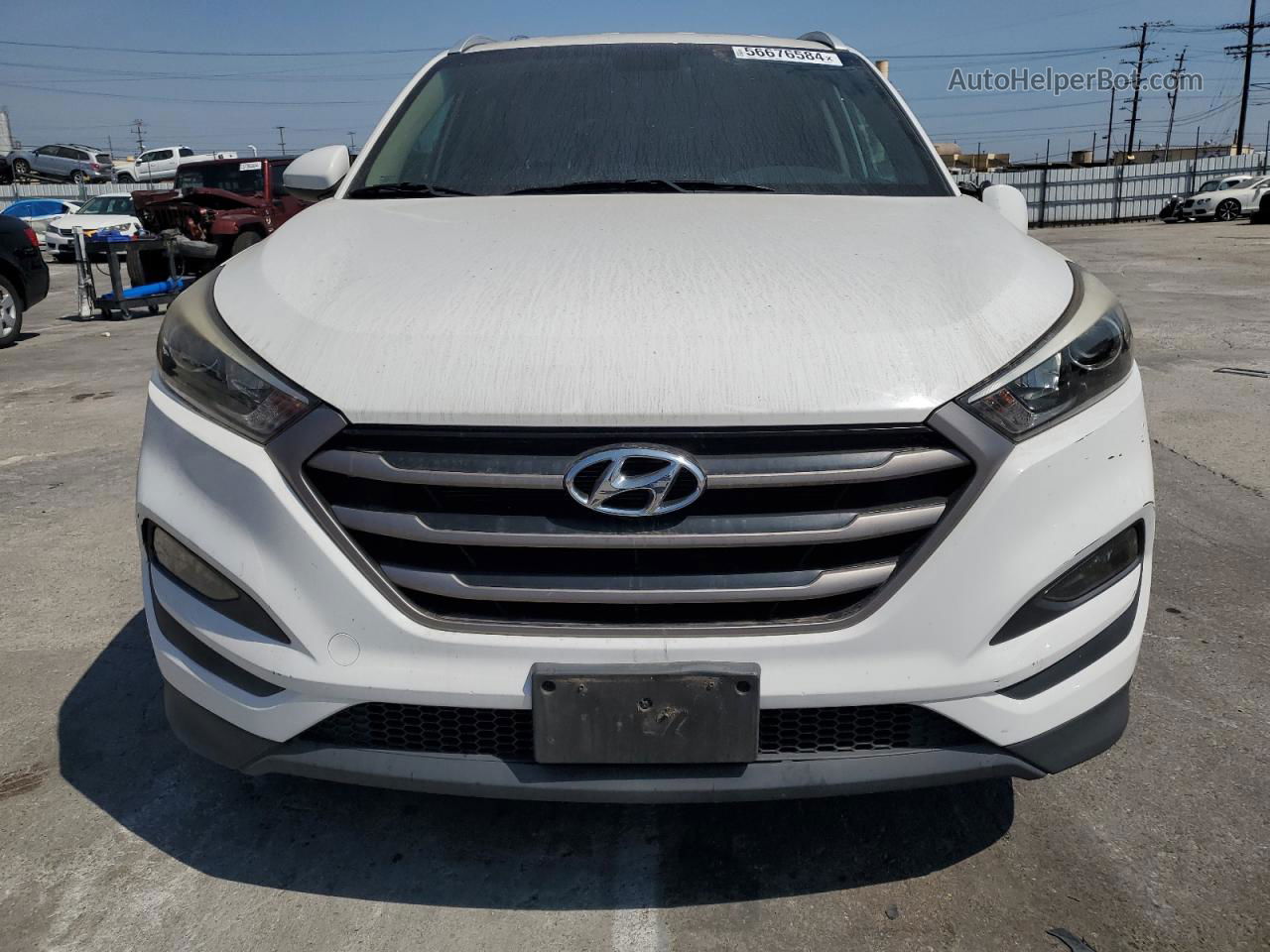 2016 Hyundai Tucson Limited White vin: KM8J33A47GU233628