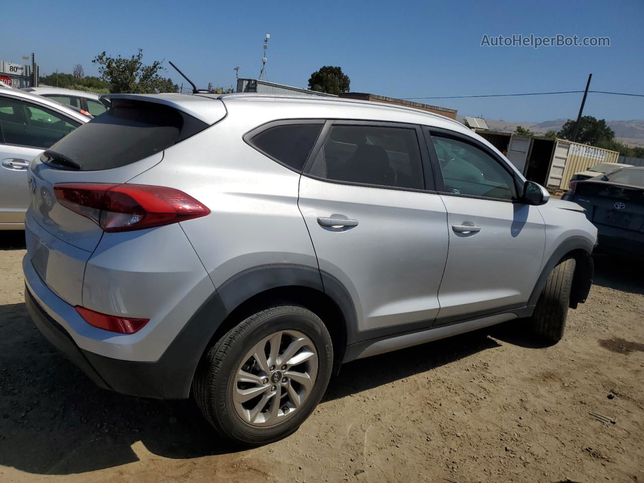 2017 Hyundai Tucson Limited Silver vin: KM8J33A47HU274410