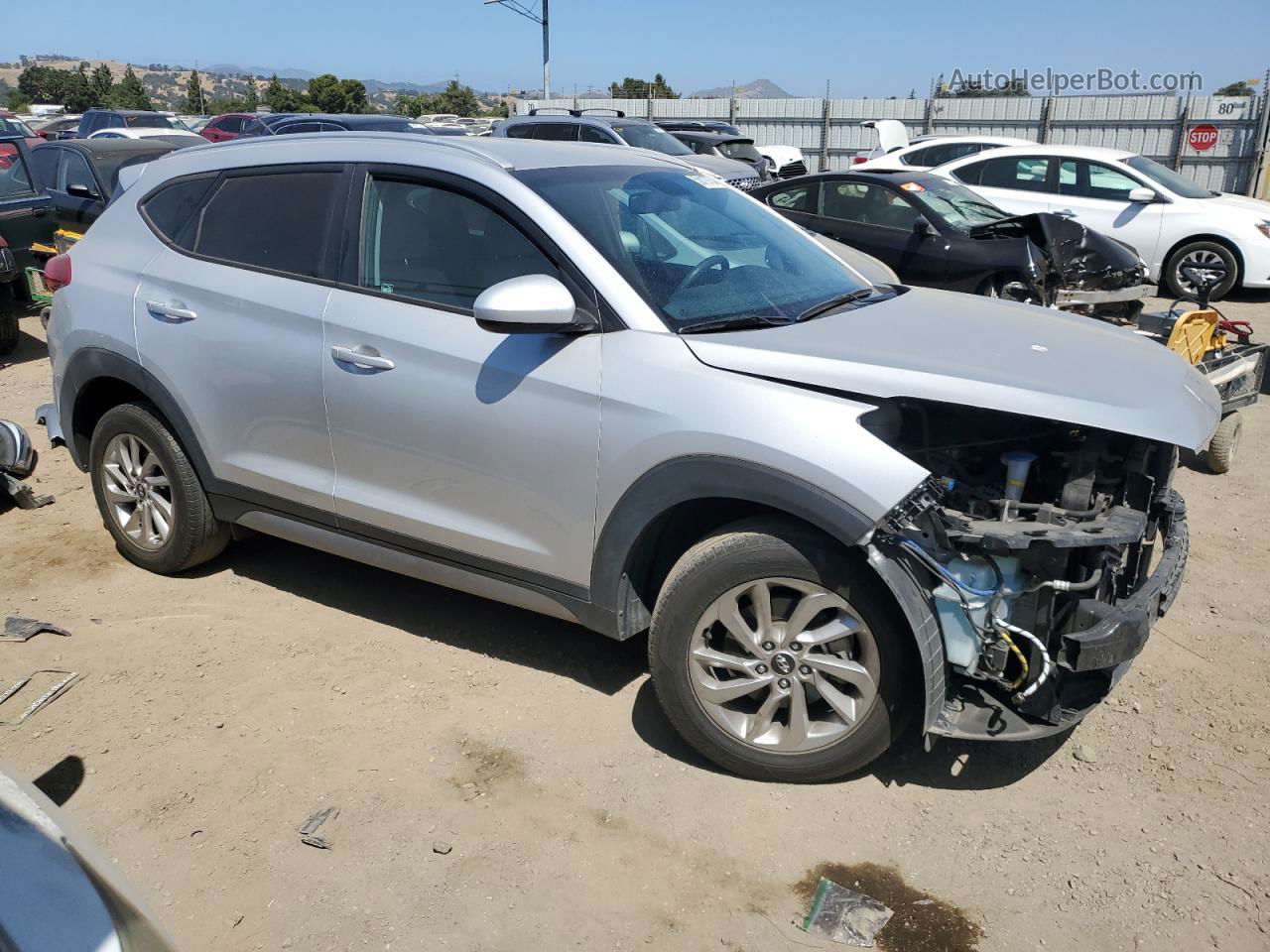 2017 Hyundai Tucson Limited Silver vin: KM8J33A47HU274410