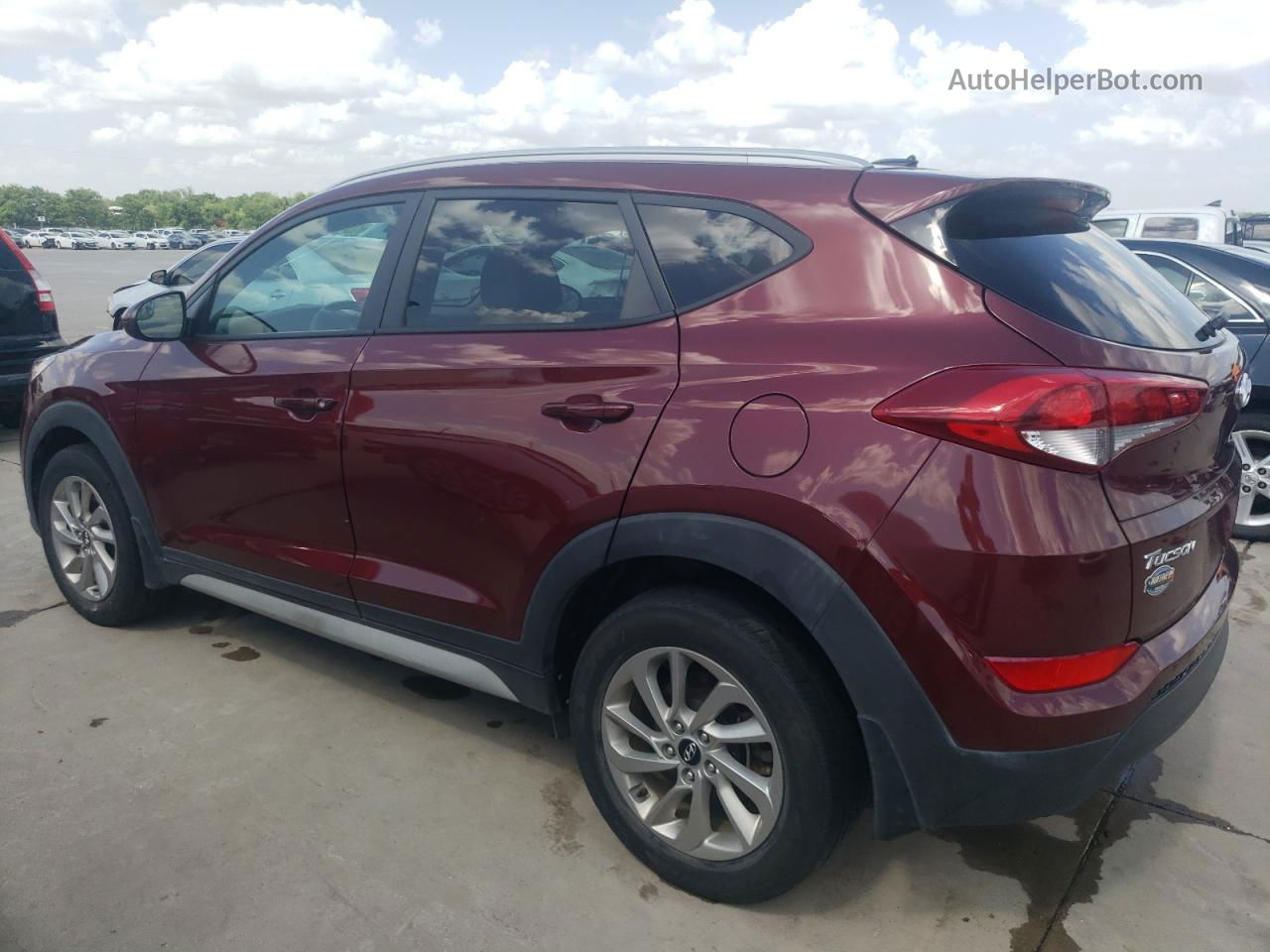 2017 Hyundai Tucson Limited Burgundy vin: KM8J33A47HU398127