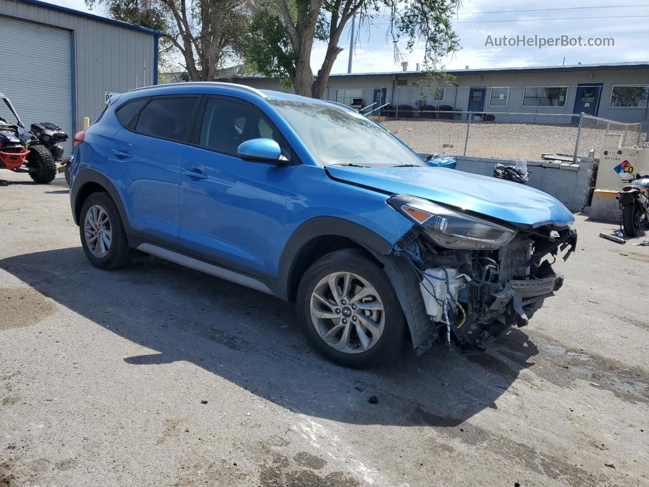 2017 Hyundai Tucson Limited Blue vin: KM8J33A47HU407912