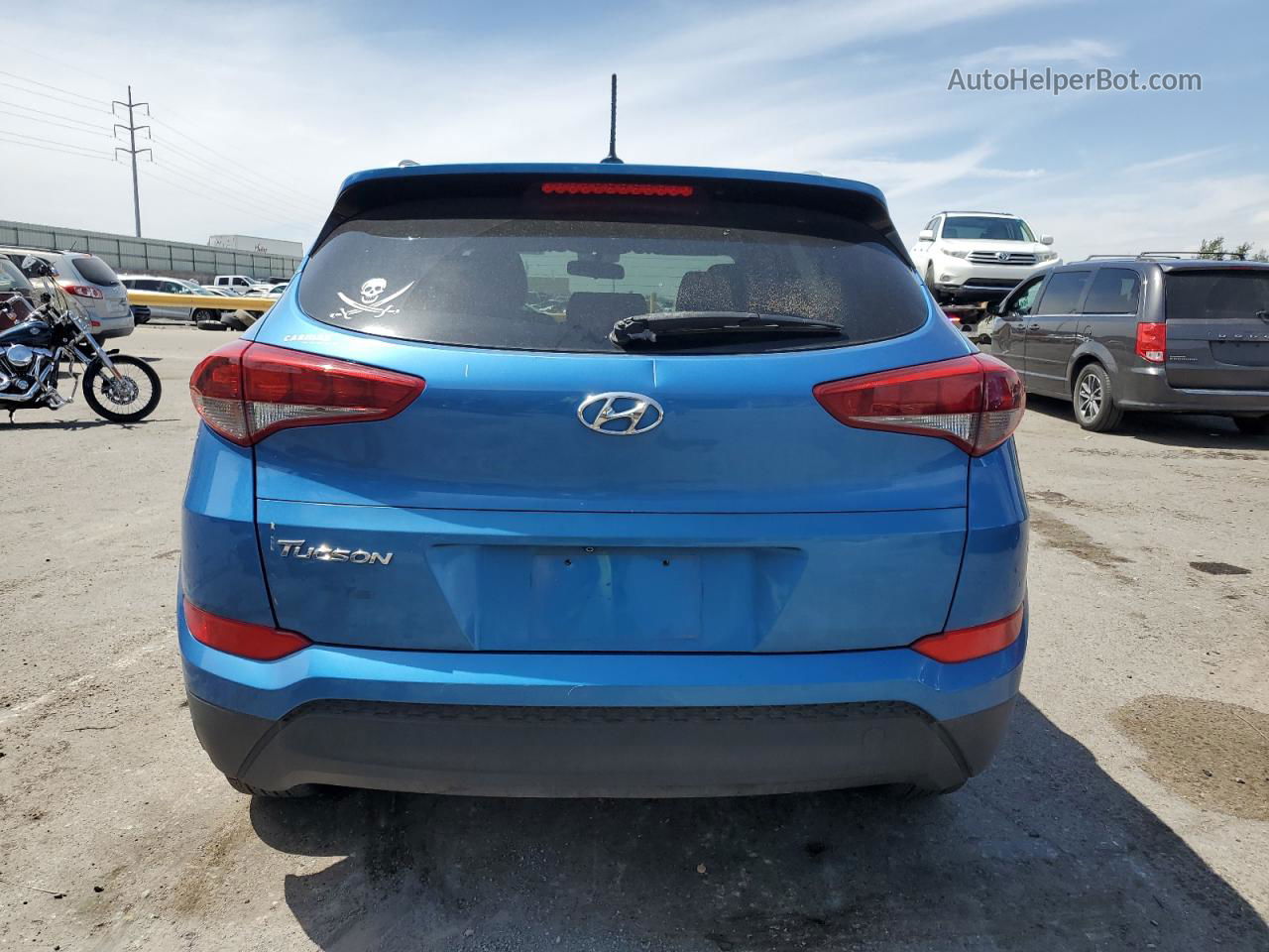 2017 Hyundai Tucson Limited Blue vin: KM8J33A47HU407912